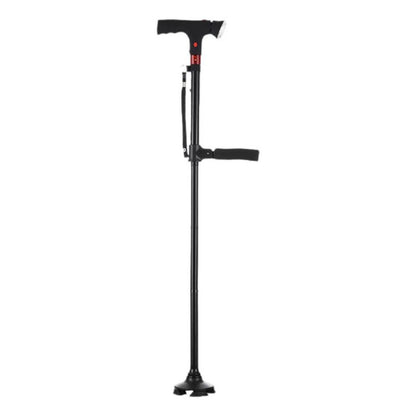 Elderly anti slip intelligent cane with anti fall warning light folding cane
