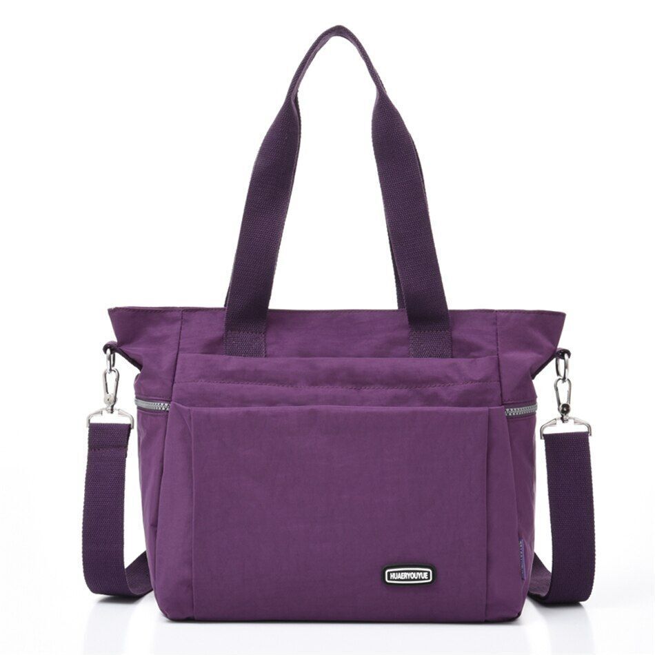 Fall Large Capacity Travel Shoulder Bag Canvas Casual Tote Purse Handbag Nylon