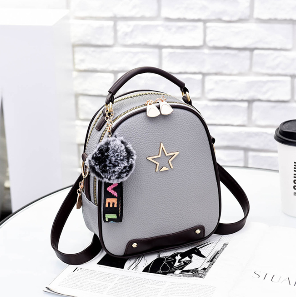 Fashion Women's PU Leather Backpack Bag Fashion Purse Cross Shoulder Travel Bag