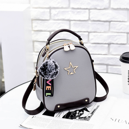 Fashion Women's PU Leather Backpack Bag Fashion Purse Cross Shoulder Travel Bag