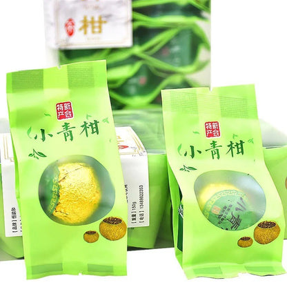 150g Small Green Mandarin Orange Pu'er Tea Pu Erh Ripe Tea Leaves Ganpu Tea