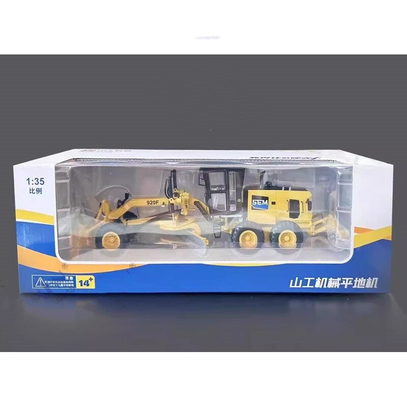 1:35 32CM SHANGGONG SEM920F Motor Grader Construct Vehicle Machine Diecast Model