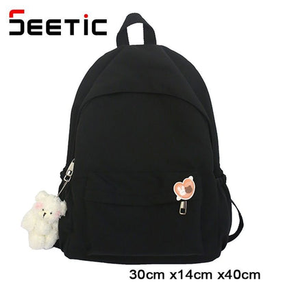 Backpack Waterproof Nylon School Travelling Bags 30*14*40 CM Nylon Orange/Pink