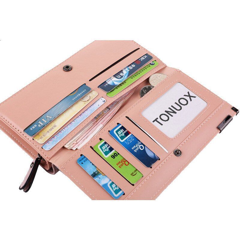 Wallet Fashion Wristlet Handbag Money Bag Zipper Coin Purse Card Holder Clutch