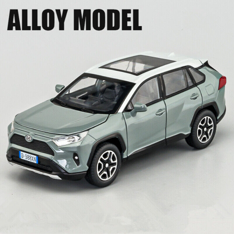 1:32 Toyota RAV4 SUV Diecast Model Car Toy Vehicle Sounds Lights Collection Gift