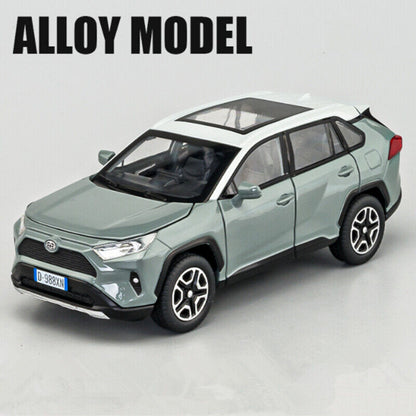 1:32 Toyota RAV4 SUV Diecast Model Car Toy Vehicle Sounds Lights Collection Gift