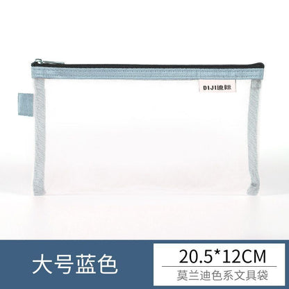 Makeup Pouch Lipstick Brush Storage Bags Transparent Mesh Traveling Cosmetic 1PC