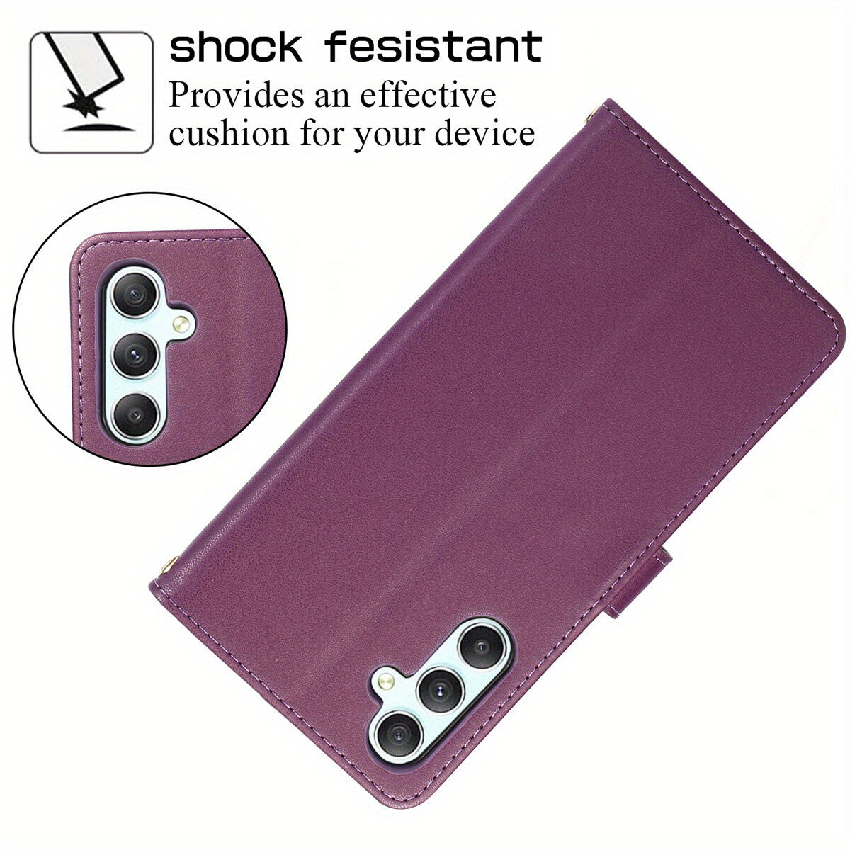Crossbody Wallet Case for Samsung Galaxy A26 A36 A56 A16 A55 A35 A15 A54 A25 A73