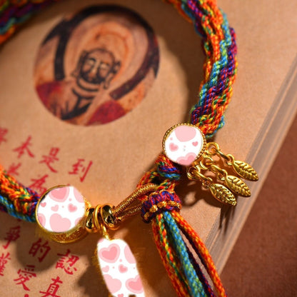 Putuo Mountain Thangka Tibetan Bracelet Five Color Wheel Hui Amulet Bracelet