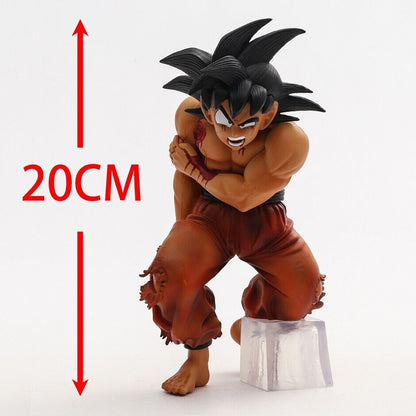 Anime Dragon Ball Son Goku Hurt Damage PVC Action Figure Statue Model Toy Gift