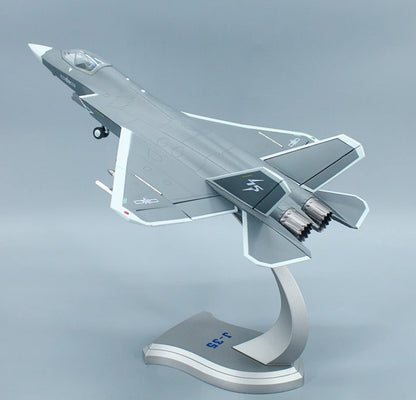 1:48 36CM CHINA J-35 Fighter Airplane Diecast Military Aircraft Plane Model