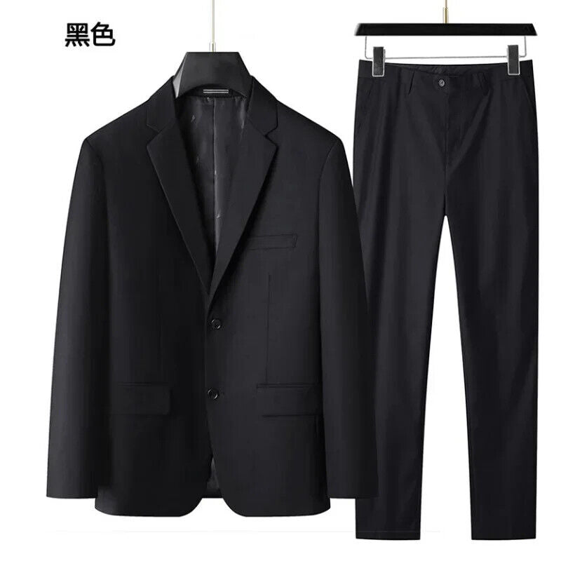 Men's Suit (suit + Vest + Trousers) Plus Fat Wedding Dress 3/2 Sets FourSeasons