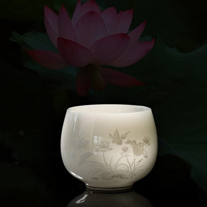 Boutique Tea Cup On Sales Fat Muttle Jade Porcelain Color Enamel Craft Cup China