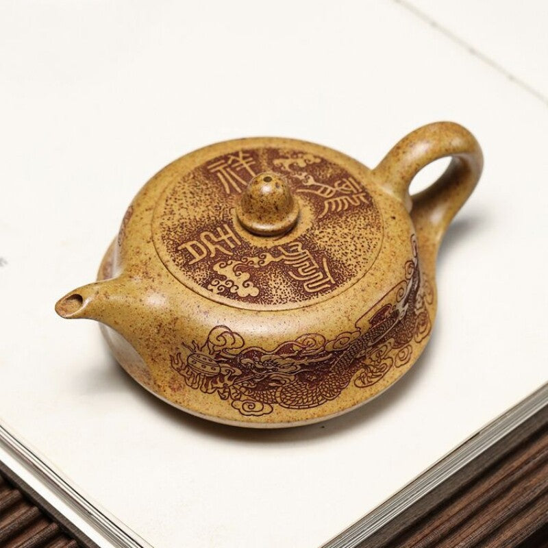 Marked Tea Pot Certificate Paper Real Yixing Zisha Duan Clay 10 Infuser Holes