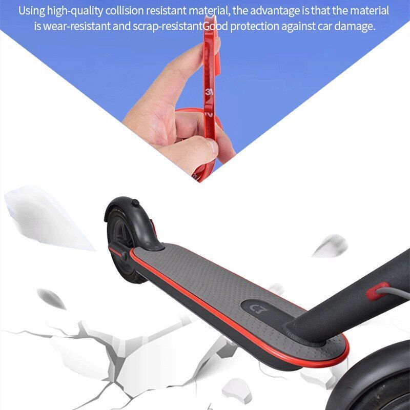 2M Bumper Protective Strips Electric Scooter Body Decorative Strips Skateboard