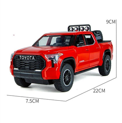 1:22 Toyota Tundra Diecast Model Car Pickup Vehicle Toy Sound Light Collection