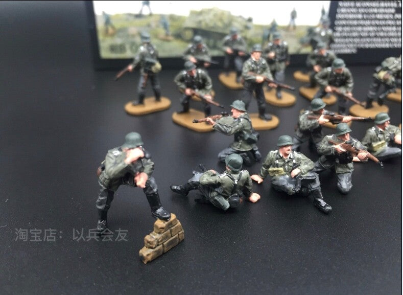 1/72 21Pcs German Army World War II Combat Team Soldiers Model
