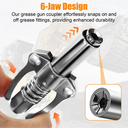 Car Syringe Lubricant Tip Lubricant Grease Gun Coupler 1/8" NPT Grease Oil Pump