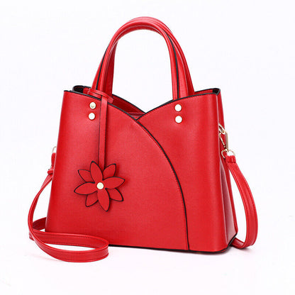 Womens Ladies PU Leather Handbag Shoulder Purse Messenger Satchel Crossbody Tote