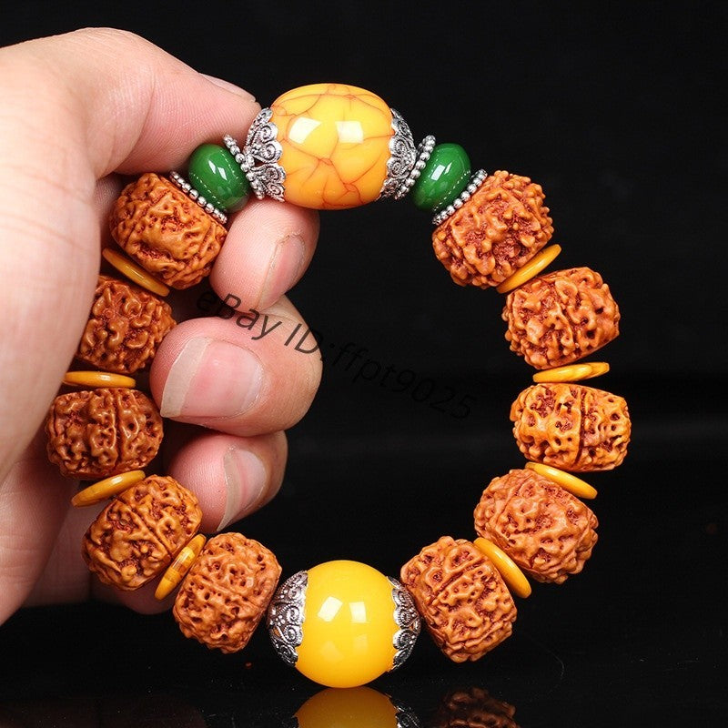 China Tibetan Collection Petal Vajra Bodhi Bracelet Men's Gift National Jewelry