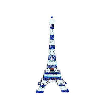 Home Decorations Metal Colorful France Paris Eiffel Tower Elegant Statue 18-25cm
