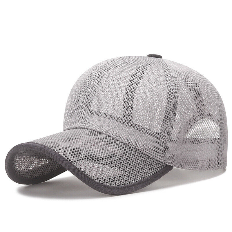 Mesh Cap Quick Dry Sun Hat Casual Breathable Baseball Cap Adjustable Soft
