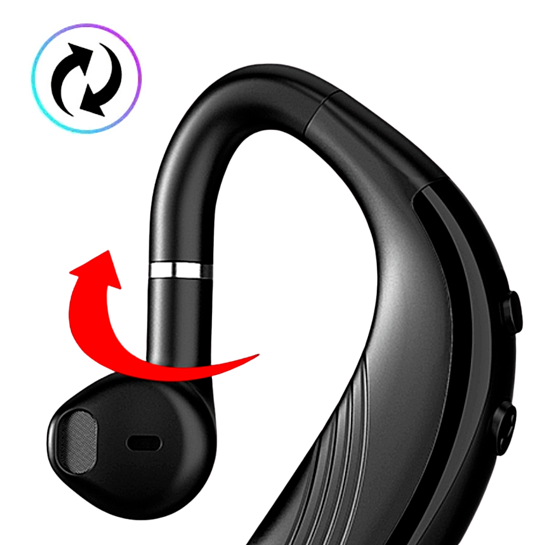 Bluetooth 5.0 Earpiece Wireless Headset Noise Cancelling Earbuds Driving Trucker