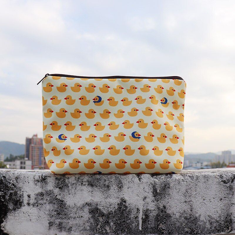 Bonded Fabric Storage Bag Travel Toiletries Organize Cosmetic Bag Makeup Purse