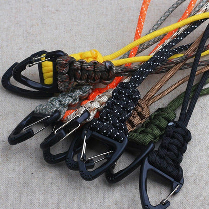 20/46cm High Strength Parachute Self-Defense Emergency Paracord Keychain Buckle