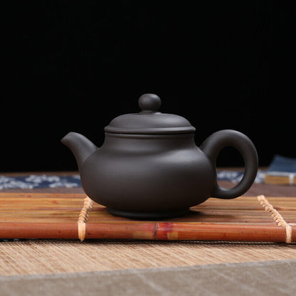 Chinese Collection Purple Clay Pot Handcarved Clay Pot 100Cc Xishi Pot