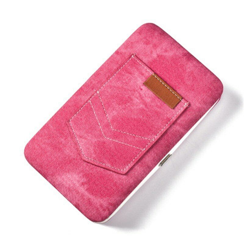 Women's Purse PU Leather Wallet Bag Card&ID Money Clamps Cash Clip Billfold Lady