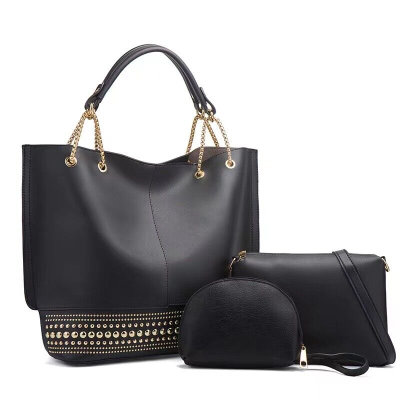 Women Bag 3PCS Fashion Design, PU Handbags Shoulder Crossbody, Christmas Gift