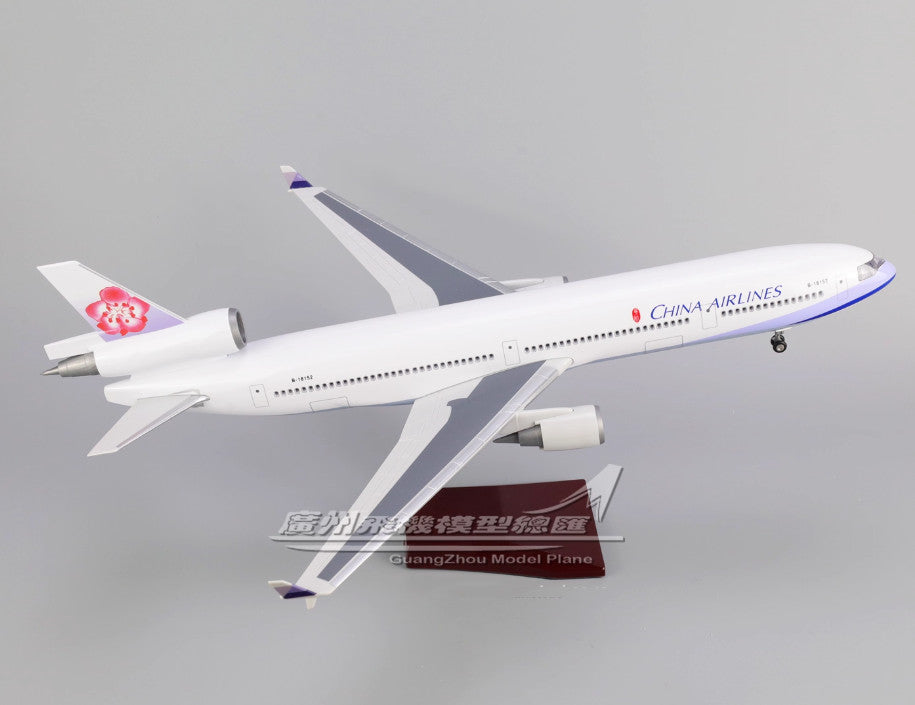 47CM 1:130 CHINA AIRLINES McDonnell Douglas MD-11 Plane Landing Gear Resin Model
