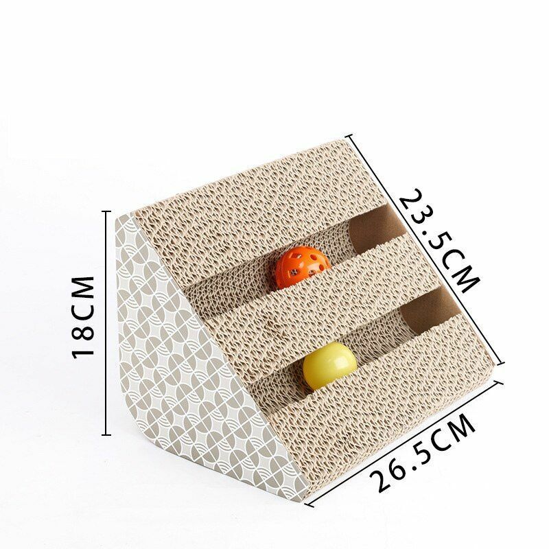 Corrugated Cat Scratch Toy Board Pad Grinding Nail Interactive Protect Furniture