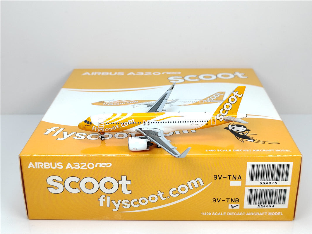 1:400 JC Wings SCOOT AIRBUS A320neo Passenger Airplane Diecast Model