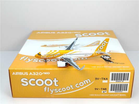 1:400 JC Wings SCOOT AIRBUS A320neo Passenger Airplane Diecast Model