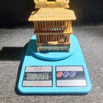 Unique Bone Carved Cricket Cage Grasshopper Small Animal Pet House Pet Collect