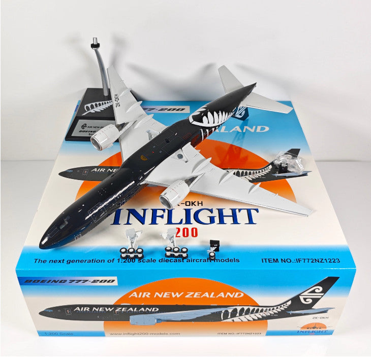 1:200 InFlight Air New Zealand B777-200 ZK-OKH Airplane Diecast Plane Model