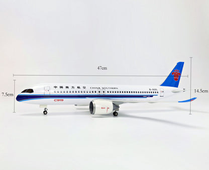 47CM 1:82 CHINA SOUTHERN COMAC C919 Airplane Landing gears Resin Aircraft Model