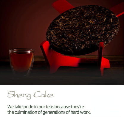 Pu-erh Sheng Tea Cake Raw - Pressed Tea Perfect for Aging - Puer Naked Tea 357g