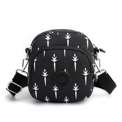 Nylon Shoulder Bag Waterproof Handbag Travelling Tote Crossbody Purse 14*1*17 CM