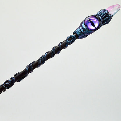Witch Magic Wand Multicolor Natural Crystal Jewelry Fairy Stick Hair Accessories