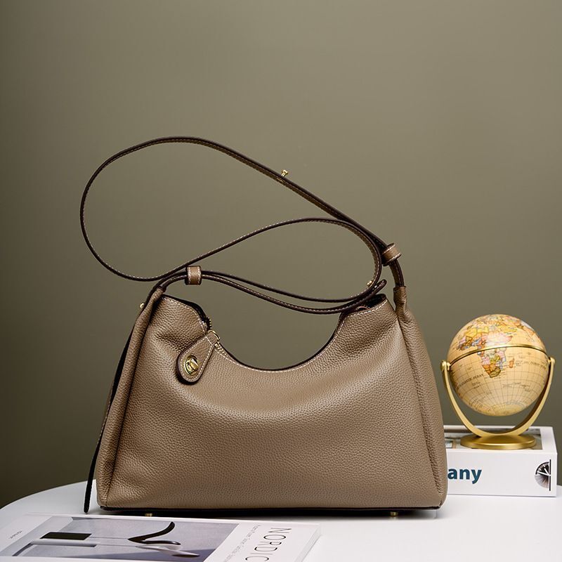 Women Shoulder Bags Genuine Leather Tote Bag Messenger Purse Soft Simple Handbag
