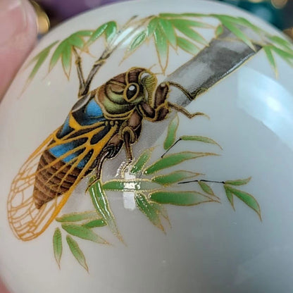 160ML！！！Ancient Chinese Colored Insect Master Tea Cup