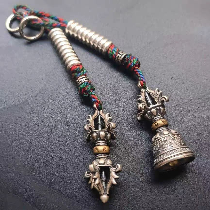 Tibetan Bead Connector Vajra Side Pendant DIY Bodhi Bell Counter Accessory