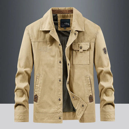 Spring and Autumn Comfortable Breathable Standing Collar Jacket Men's Coat