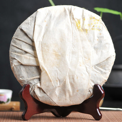 2007 Ba Jiao Ting Li ming Tea Peacock Township Pu'er Tea Green Raw Tea Cake 357g