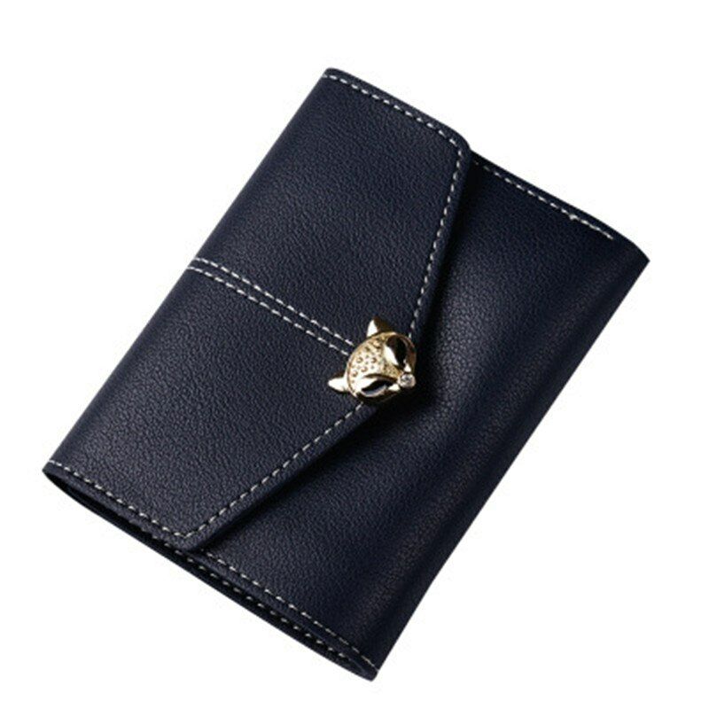 PU Leather Card&ID Holders Wallet Female Purse Clamps Cash Clip Women's Handbags