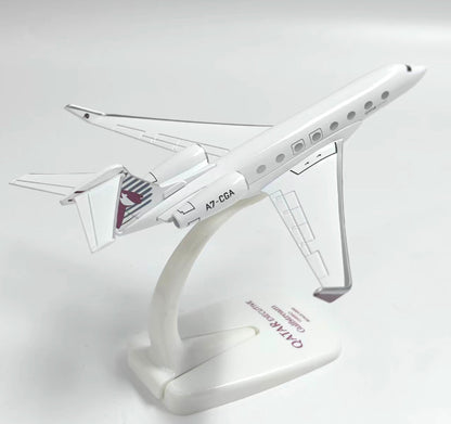 16cm QATAR AIRWAYS Gulfstream G650ER Business Airplane Diecast Aircraft Model