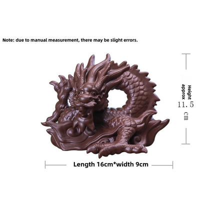 Fairy Dragon Purple Sands Tea Pet 16cm Kungfu Tea Tray Accessories Tea Play